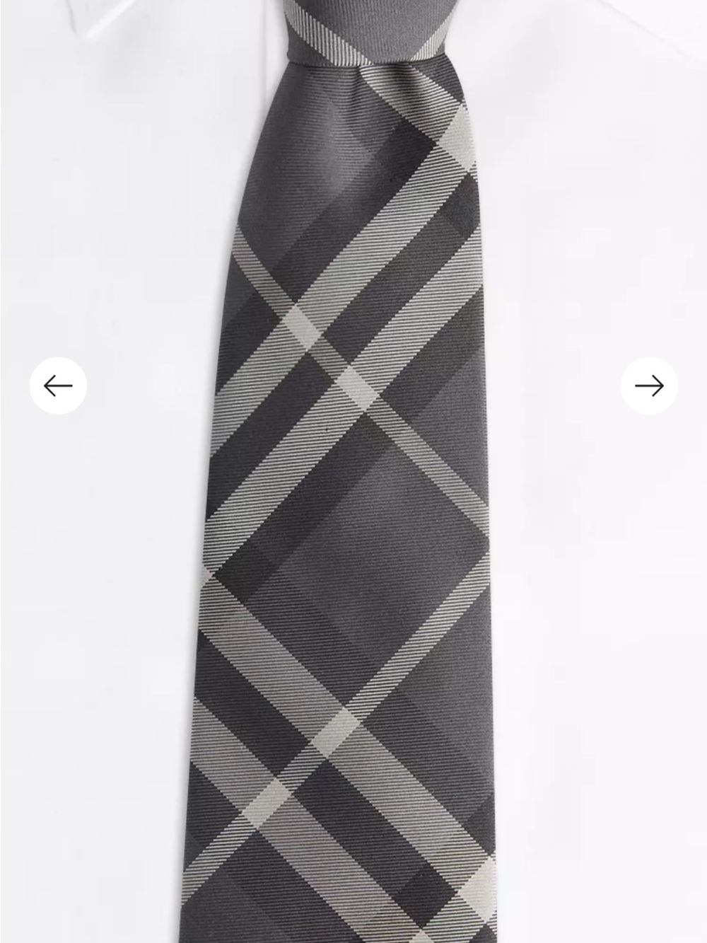Burberry Manston Charcoal Tie